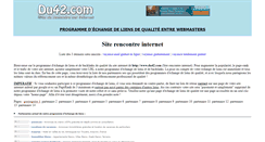 Desktop Screenshot of echange-de-liens.du42.com