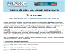 Tablet Screenshot of echange-de-liens.du42.com